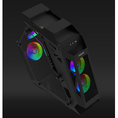 Carcasa aqirys saiph mid tower black  case type: midi tower materials: tempered glass (left & right side panel), acrylic, 0.6 mm spcc steel, abs m/b support: mini-itx, micro-atx psu support: atx, 175 mm maximum length (bottom installation) vga support: 27,  Carcase | electropc.ro