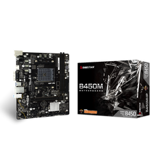 Placa de baza biostar b450mhp am4, 2x ddr4, 1x pcie 3.0 x16, 2x pcie 2.0 x1, 4x sata iii 6gbps, 1 gbps, matx,  Placi de baza | electropc.ro