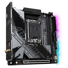 Placa de baza gigabyte b760i aorus pro lga1700, 2x ddr4, 1x hdmi, 1x displayport, 1x pcie 4.0 x16, 2x m.2, 4x sata 6gbps, wifi 6, mini-itx,  Placi de baza | electropc.ro