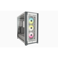 Carcasa corsair icue 5000x rgb tempered glass mid-tower atx pc smart case — white  case dimensions 520mm x 245mm x 520mm maximum gpu length 400 maximum psu length 250 maximum cpu cooler height 170 expansion slots 7 vertical + 2 horizontal case drive bays ,  Carcase | electropc.ro