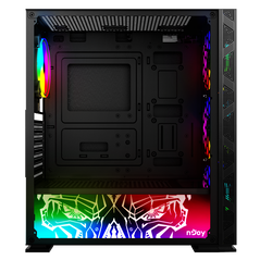 Carcasa njoy kona, middle tower, atx, fara sursa, black,  Carcase | electropc.ro