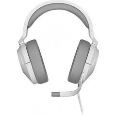 Casti gaming cu microfon corsair hs55 stereo, over-head, 20hz - 20 khz, 32k ohms @ 1 khz, lungime cablu: 1.8m, alb,  Casti audio | electropc.ro