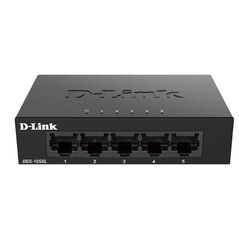 D-link switch dgs-105gl, 5 porturi gigabit, capacity 10gbps, desktop, faramanagement, metal, negru, fara ventilator, d-link green.,  Switch-uri | electropc.ro