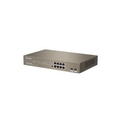 Ip-com switch g1110p-8-150w, 8-port gigabit + 2sfp, poe, standarde: ieee 802.3, ieee 802.3u, ieee 802.3ab, ieee 802.3x, ieee 802.3af/at, interfata: 8 x 10/100/1000 base-t ethernet ports (data/power); 2 x 100/1000 base-x sfp ports, 20 gbps, consum,  Switch-uri | electropc.ro