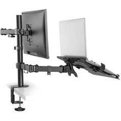 Suport monitor de birou, neomounts by newstar fpma-d550notebook, 10" - 32", vesa 100x100, suporta pana la 8kg, negru,  TV & Electronice & Gaming | electropc.ro