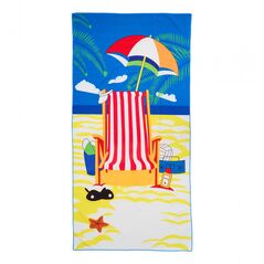 "beach towel 90x180 cm sun material : 100% polyester, 220 gsm "  HR-BHTWL180-SUN
