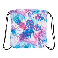 "beach towel with bagback 70x140 cm leafs material : 100% polyester 220 gsm"  HR-BGTWL140-LFS