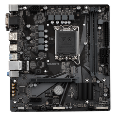Placa de baza gigabyte h610m s2h v2 lga1700, 2x ddr4 3200mhz, 1x d-sub, 1x dvi-d, 1x hdmi, 1x displayport, 1x pcie x16, 1x pcie x1, 1x m.2, 4x sata 6gbps, lan 1gbps, matx,  Placi de baza | electropc.ro