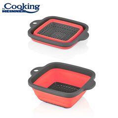 Strecuratoare pliabila patrata cu doua manere 21 cm, cooking by heinner,  Telefoane mobile & accesorii | electropc.ro