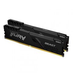 Memorie ram kingston fury beast, dimm, ddr4, 32gb, cl16, 2666mhz, kit of 2,  Memorii RAM Desktop | electropc.ro