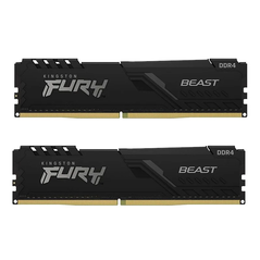Memorie ram kingston fury beast white, dimm, ddr4, 32gb, 3200mhz, cl16, rgb, kit of 2,  Memorii RAM Desktop | electropc.ro