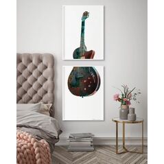 Set 2 tablouri decorative chitara,  HR-S2STKO80