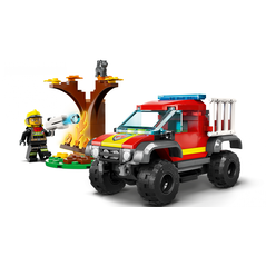 60393 salvare cu mașină de pompieri 4x4,  Seturi de constructie | electropc.ro