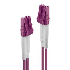 Cablu fibra optica lindy lc/lc om4, 2 x lc male to 2 x lc male, 3m,  Cabluri periferice | electropc.ro