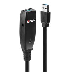 Cablu lindy 15m usb 3.0 active extension slim, negru,  Cabluri periferice | electropc.ro