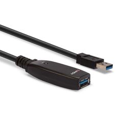Cablu lindy 15m usb 3.0 active extension slim, negru,  Cabluri periferice | electropc.ro