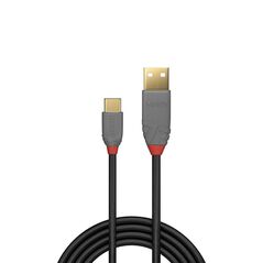 Cablu lindy 1m usb 2.0 type a to c anthra line  LY-36886