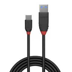 Cablu lindy ly-36915, usb 3.2 type a to type c, 0.5m, black line,  Cabluri periferice | electropc.ro