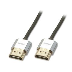 Cablu lindy ly-41672, hdmi cromo slim with ethernet, 2m, negru,  Cabluri video | electropc.ro