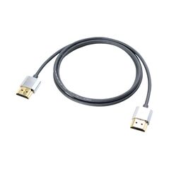 Cablu lindy ly-41672, hdmi cromo slim with ethernet, 2m, negru,  Cabluri video | electropc.ro