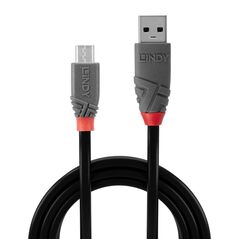 Cablu transfer lindy ly-36735, usb 2.0 type a to microusb, 5m, anthra line,  Cabluri periferice | electropc.ro