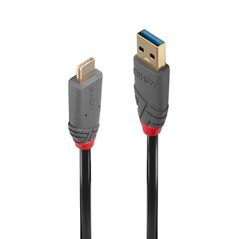 Cablu transfer lindy ly-36912, usb 3.2 type a to c cable, 1.5m, anthra line  LY-36912
