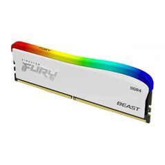 Memorie ram kingston fury beast white, dimm, ddr4, 16gb, cl18, rgb, 3600mhz,  Memorii RAM Desktop | electropc.ro