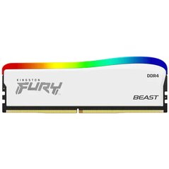 Memorie ram kingston fury beast white, dimm, ddr4, 16gb, cl18, rgb, 3600mhz,  Memorii RAM Desktop | electropc.ro
