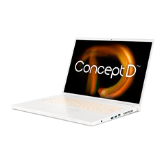 Laptop acer conceptd 3 cn316-73g, 16" wuxga, ips, 60 hz, intel core i7-11800h processor (24 mb smart cache, 2.3 ghz with turbo boost up to 4.6 ghz, ddr4), 16gb, 1 tb, rtx 3050 ti, windows 11 home, white, 2-year,  Laptopuri | electropc.ro