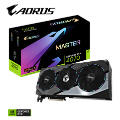 Placa video gigabyte aorus geforce rtx 4070 master 12g, 3x displayport, 1x hdmi, 12gb gddr6x, 2595mhz, 192bit, pci-e 4.0 x16,  Placi video | electropc.ro