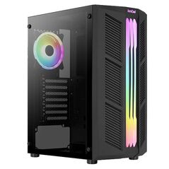 Carcasa aerocool prime argb, mid-tower, fara sursa, atx, black,  Carcase | electropc.ro