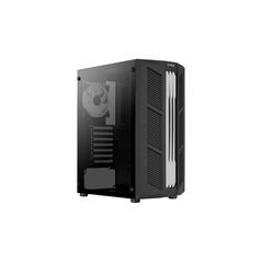 Carcasa aerocool prime argb, mid-tower, fara sursa, atx, black,  Carcase | electropc.ro