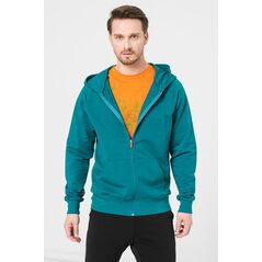 Hanorac coton casual barbati petrol-xxl,  Hanorace | electropc.ro