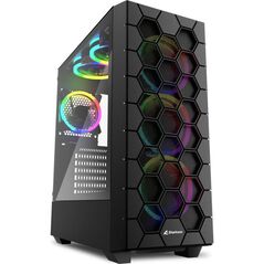 Carcasa sharkoon rgb hex black,  Carcase | electropc.ro