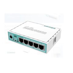 Mikrotik 5-port gigabit ethernet router, rb750gr3, 5*10/100/1000ethernet ports, cpu nominal frequency: 880 mhz, 2* cpu corecount, 4*cpu threads count, size of ram: 256 mb, 5w  RB750GR3