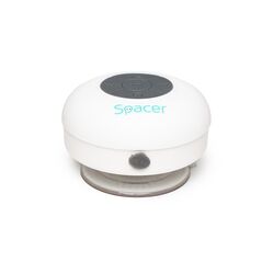 Boxa spacer ducky-wht portabila, 3w rms, control volum, acumulator 300mah, microfon incorporat, incarcare usb, waterproof, alb,  Sisteme audio | electropc.ro