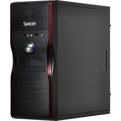 Carcasa spacer mercury, atx, midtower, gaming, sursa 450 (230w for 450w desktop pc), usb 2.0 x 2, jack 3.5mm x 2, „spc-mercury”,  Carcase | electropc.ro