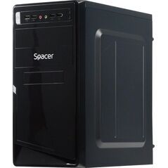 Carcasa spacer moon, atx, midtower, gaming, sursa 450 (230w for 450w desktop pc), usb 2.0 x 4, jack 3.5mm x 2, „spc-moon”,  Carcase | electropc.ro