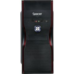 Carcasa spacer new mercury, atx, midtower, gaming, sursa 500 (250w for 500w desktop pc), usb 2.0 x 2, jack 3.5mm x 2, „spc-new,  Carcase | electropc.ro