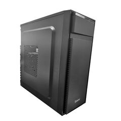 Carcasa spacer office, middle tower, atx, sursa 300w, 1 x fan, usb 2.0 x 2, usb 3.0 x 1, psu shroud, black „spcs-oc-top-300w”,  Carcase | electropc.ro