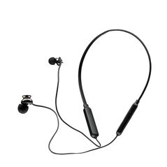 Casti spacer wireless, in ear, fir de legatura si prindere magnetica, microfon pe fir, bluetooth 5.0, autonomie de pana la 6 ore, timp de incarcare 2 ore, negru,  Casti audio | electropc.ro