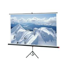 Ecran de proiectie cu trepied sopar junior, manual, podea, 155cm x 155cm, format 1:1, negru,  Videoproiectoare | electropc.ro