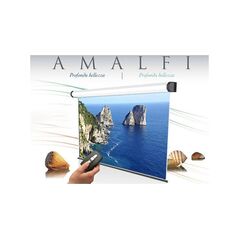 Ecran de proiectie electric, cu prindere in tavan/perete sopar amalfi, format 1:1, suprafata de proiectie 300x300 cm, diagonala 167 inch, unghi de vizionare 150°, tip panza alba (fata) neagra (spate), din aluminiu,  Videoproiectoare | electropc.ro