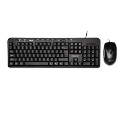 Kit tastatura si mouse spacer spds-1691 cu fir, usb, tastatura multimedia „spkb-169" + mouse optic „spmo-m11", black, „spds-1691",  Kit mouse tastatura | electropc.ro
