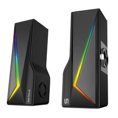 Boxe gaming 2.0 blys rgb,  functie dual mode bluetooth , putere: 3w x 2, impedanță: 4Ω, frecvență: 200hz - 16khz, sensibilitate: 650mv±50mv, alimentare: dc5v / 1a, s/n:≥85db, dimensiunea driverului: 2 inch x 2, conexiune: 3.5mm jack trs, rgb : 6 moduri de,  Sisteme audio | electropc.ro