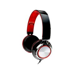 Casti cu micr. spacer, cu fir, mulimedia, 2x jack 3.5mm, microfon pe fir, driver 40mm, 20hz-20000hz, pliabile, rosu,  Casti audio | electropc.ro