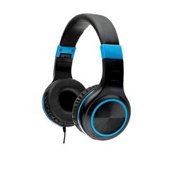 Casti cu micr. spacer pearl blue, cu fir, multimedia,  2x jack 3.5mm, microfon pe fir, driver 40mm, 20hz - 20000hz, pliabile, 1.8m, negru si albastru,  Casti audio | electropc.ro