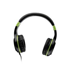 Casti cu micr. spacer pearl green, cu fir, multimedia,  2x jack 3.5mm, microfon pe fir, driver 40mm, 20hz - 20000hz, pliabile, 1.8m, negru si verde,  Casti audio | electropc.ro
