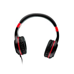Casti cu micr. spacer pearl red, cu fir, multimedia,  2x jack 3.5mm, microfon pe fir, driver 40mm, 20hz - 20000hz, pliabile, 1.8m, negru si rosu,  Casti audio | electropc.ro