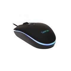 Kit gaming tastatura si mouse spacer spgk-invictus cu fir, usb, tastatura rgb rainbow + mouse optic 7 culori, black,  Kit mouse tastatura | electropc.ro